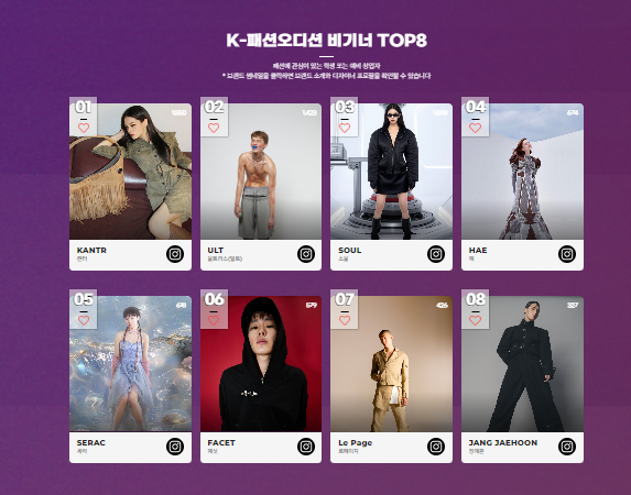 K패션 어워즈 대중투표
